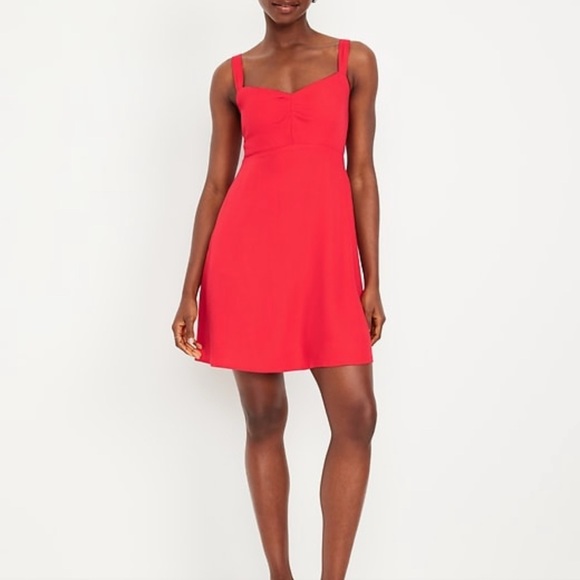 Old Navy Fit & Flare Mini Crepe Dress - Picture 5 of 7